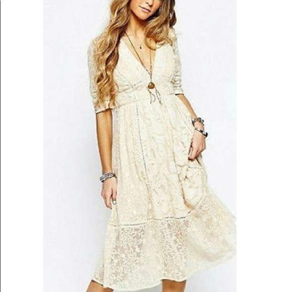 Free People crochet lace dress - Picture 5 of 8